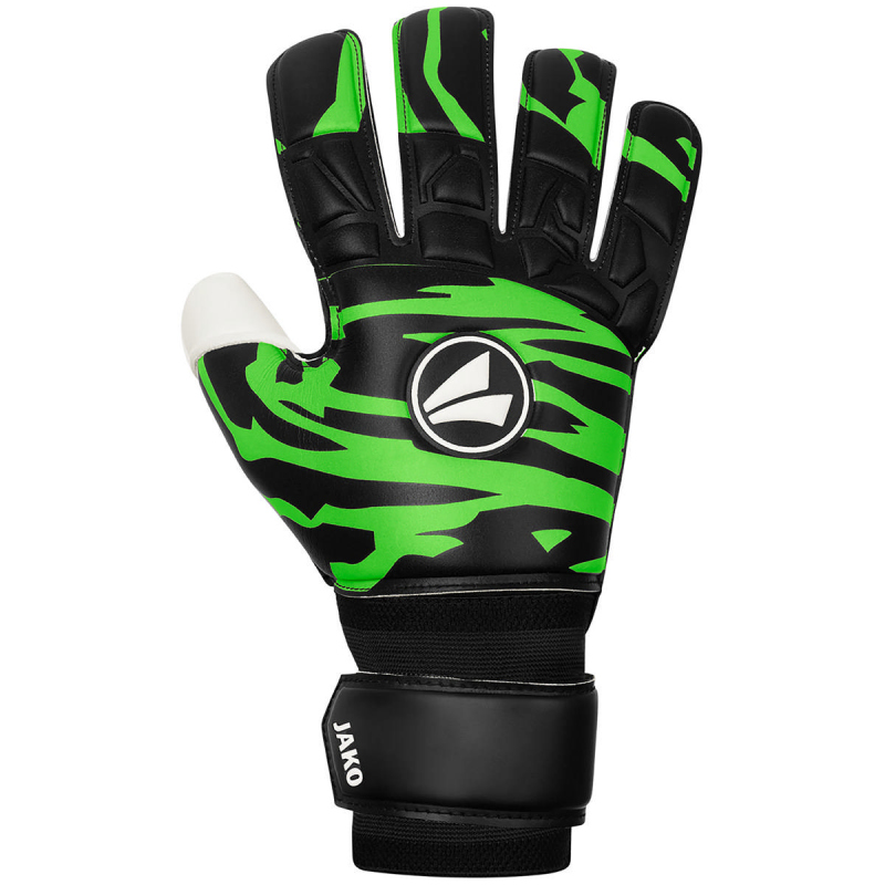 Bild von JAKO Animal Supersoft Negative-Cut Torwarthandschuhe 806 - schwarz/neongrün 10.5