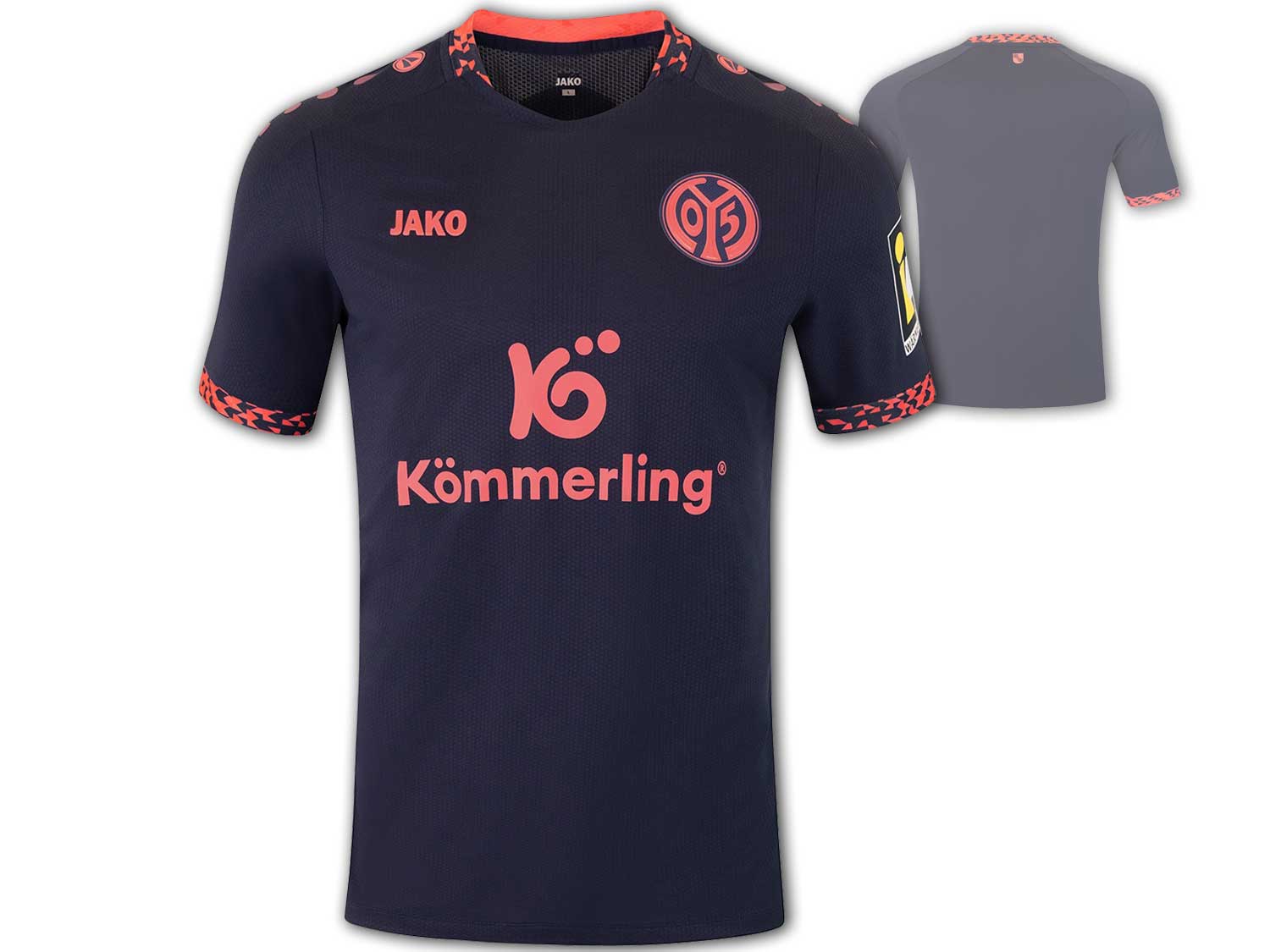 Bild von JAKO FSV Mainz 05 Auswärtstrikot 24 25 Navy M05 Away Shirt Fan Jersey Trikot, Größe:L