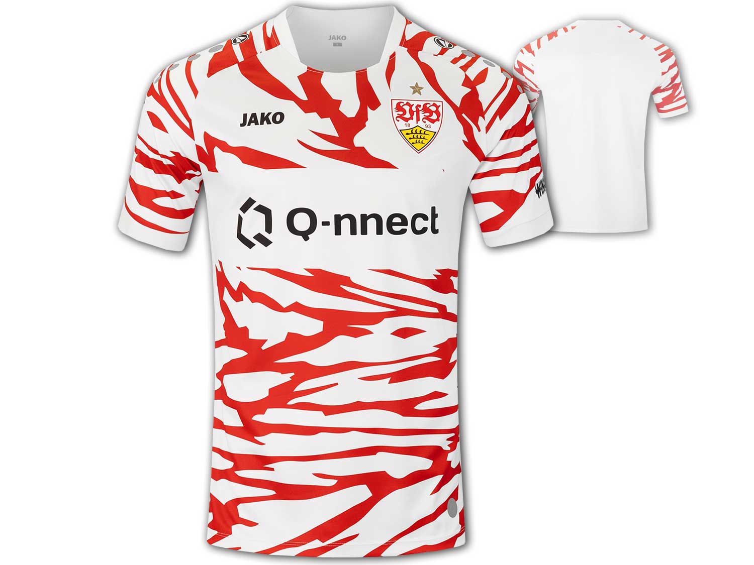 Bild von JAKO VfB Stuttgart Aufwärmtrikot 2024/25 Herren 000 - weiß XXL