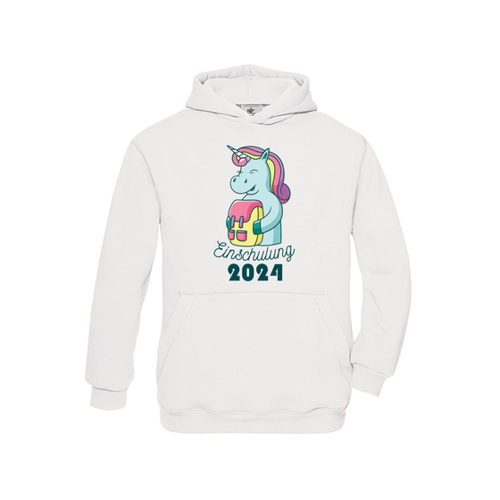 Bild von Hoodie Kinder Schule - Schulstart Einschulung 2024 Einhorn