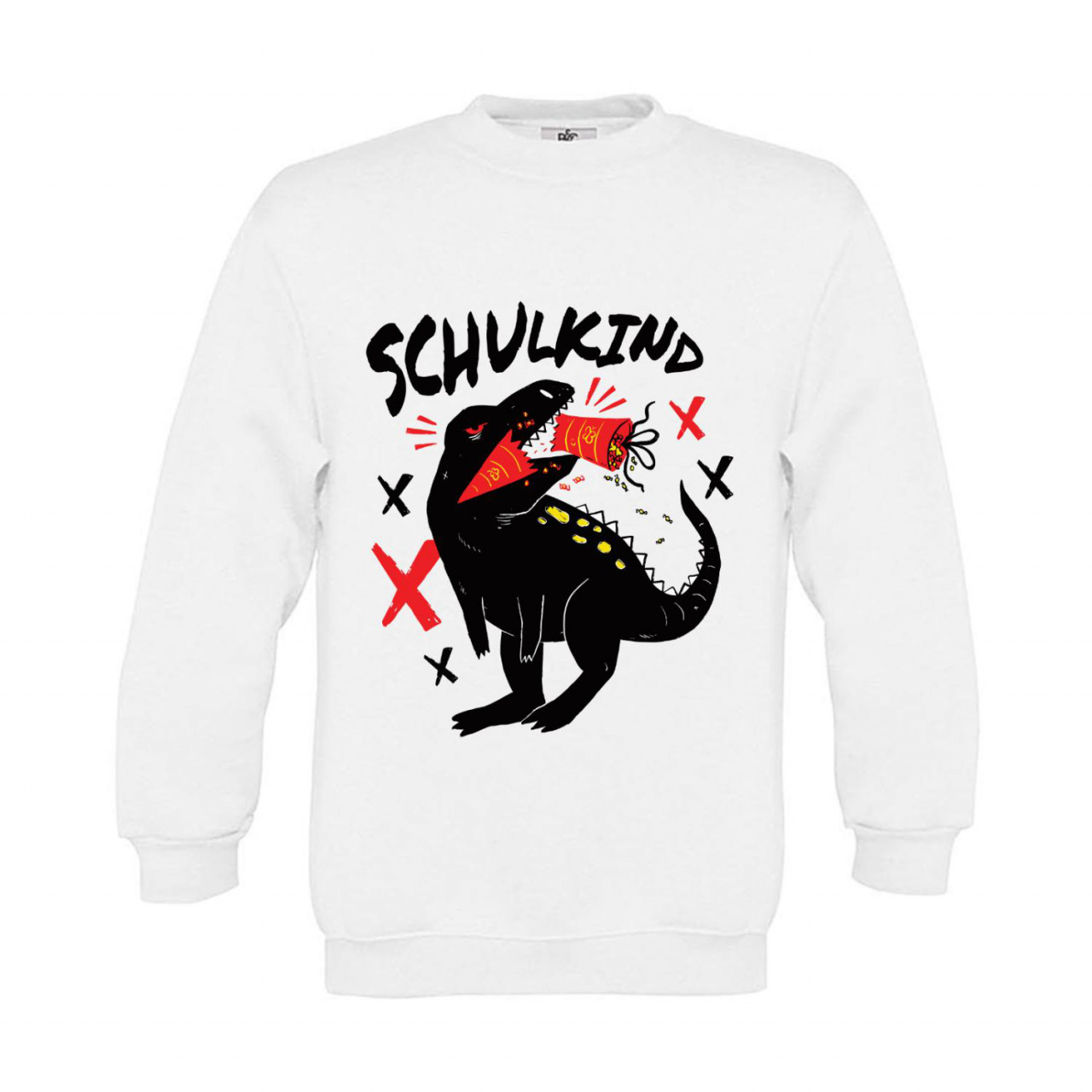 Bild von Sweatshirt Kinder Schule - Schulstart Schulkind T-Rex