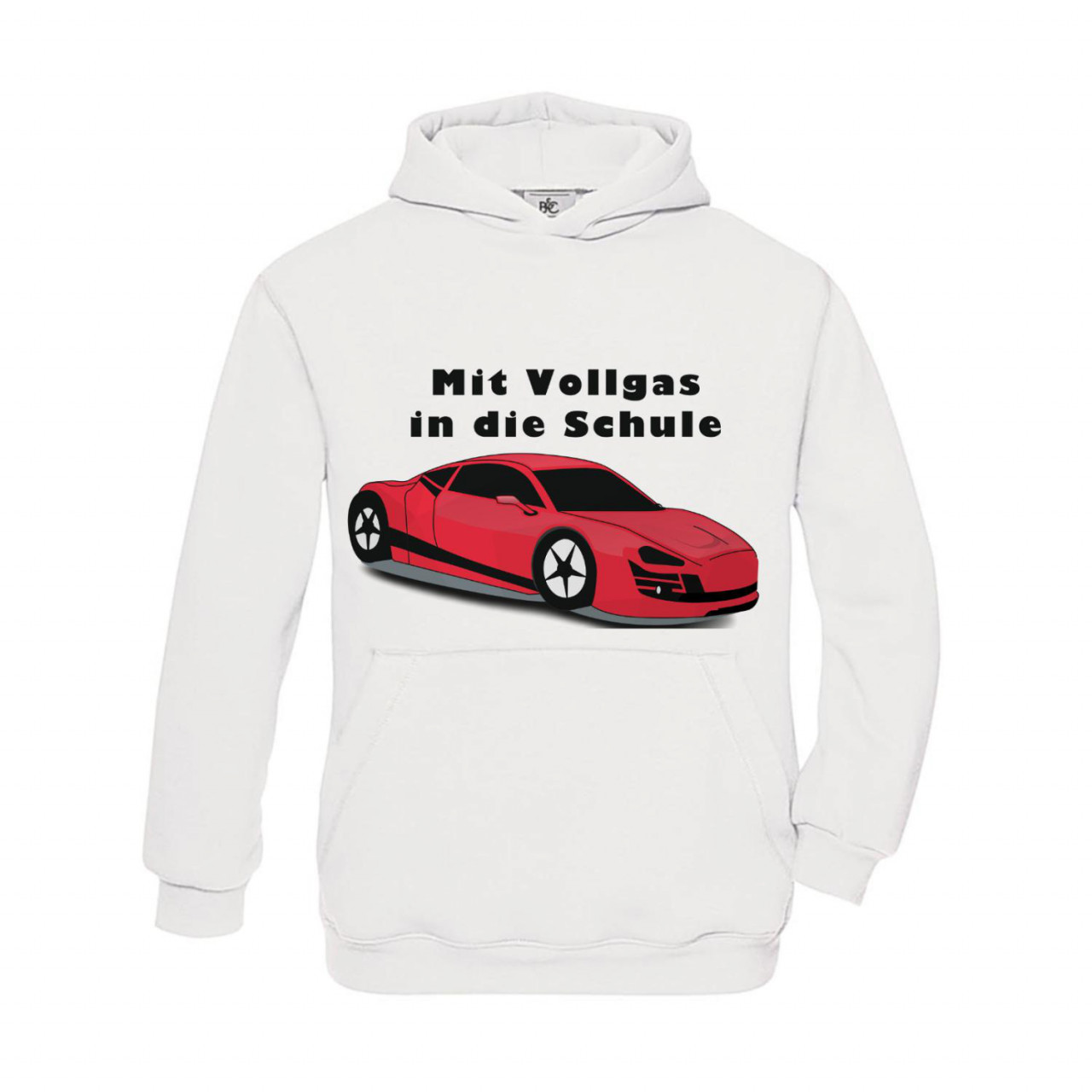 Bild von Hoodie Kinder Schule - Schulstart Mit Vollgas in die Schule