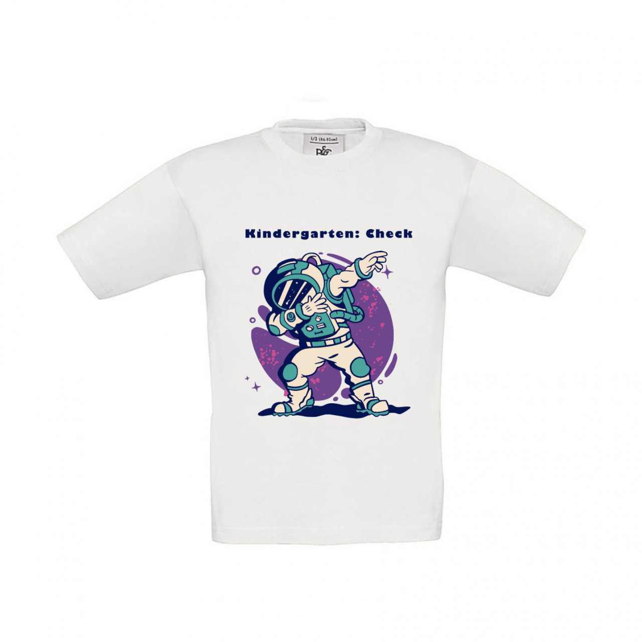 Bild von T-Shirt Kinder Schule - Schulstart Dab Kindergarten Check