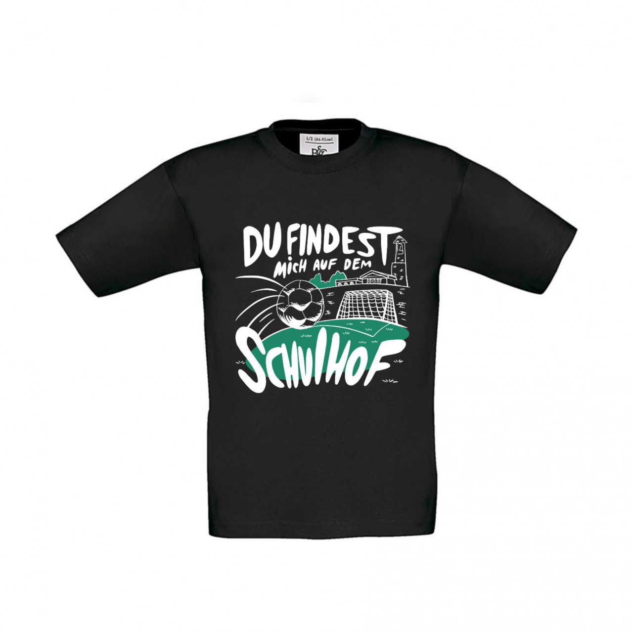 Bild von T-Shirt Kinder Schule - Fußball - Du findest mich auf dem Schulhof