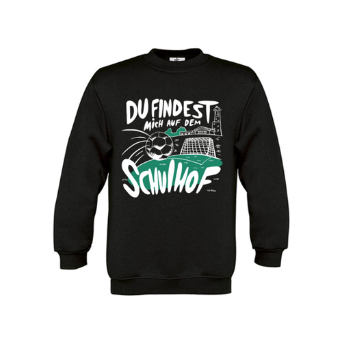 Bild von Sweatshirt Kinder Schule - Fußball - Du findest mich auf dem Schulhof