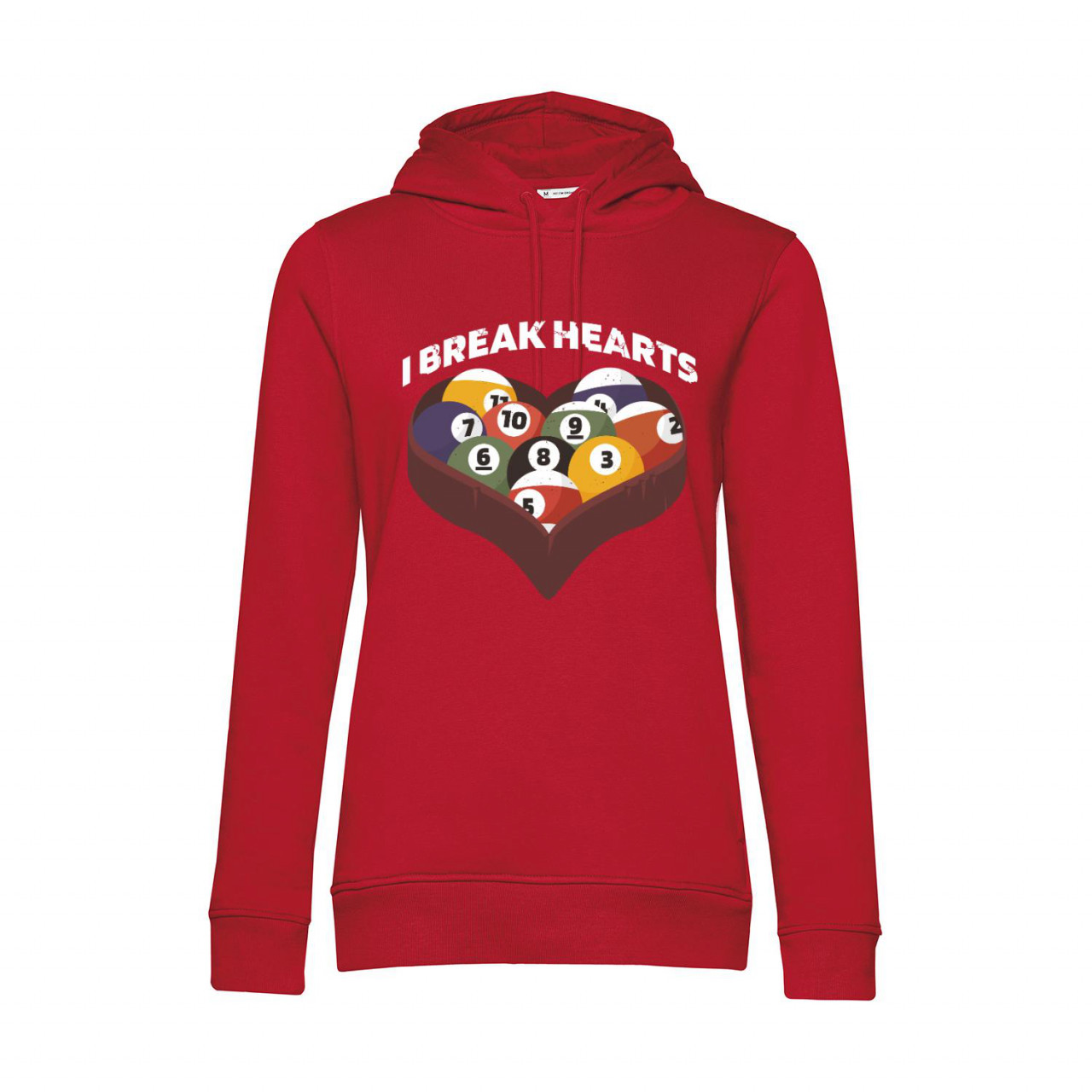 Bild von Nachhaltiger Hoodie Damen Billard - I break hearts