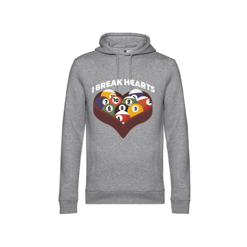 Bild von Nachhaltiger Hoodie Herren Billard - I break hearts