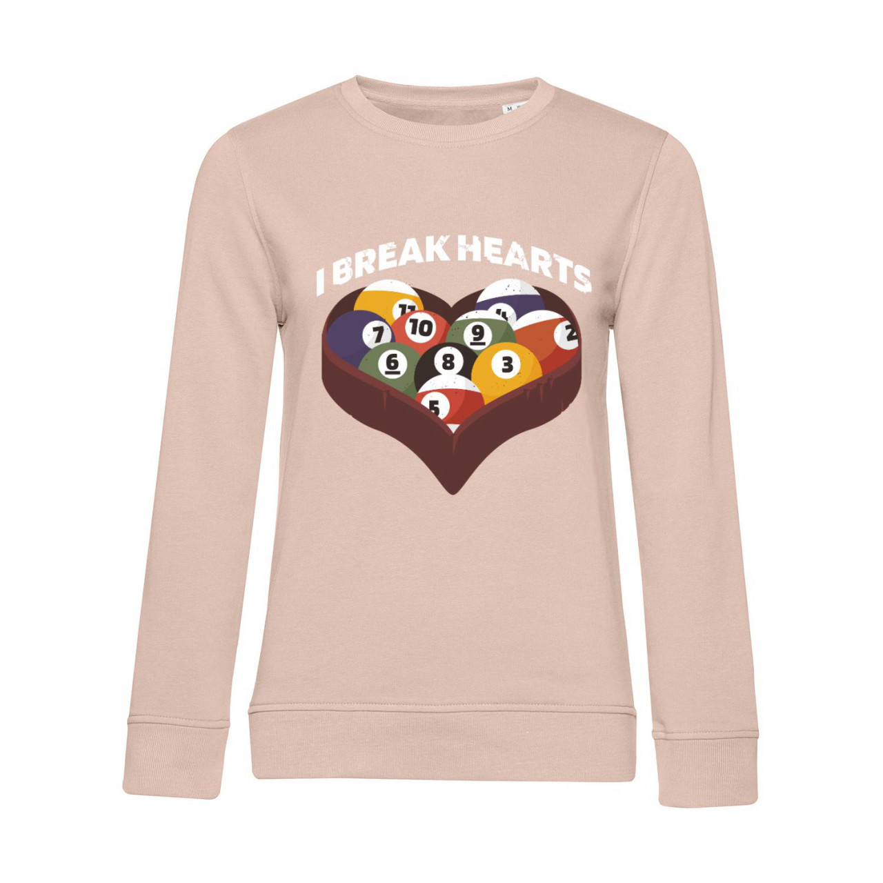 Bild von Nachhaltiges Sweatshirt Damen Billard - I break hearts