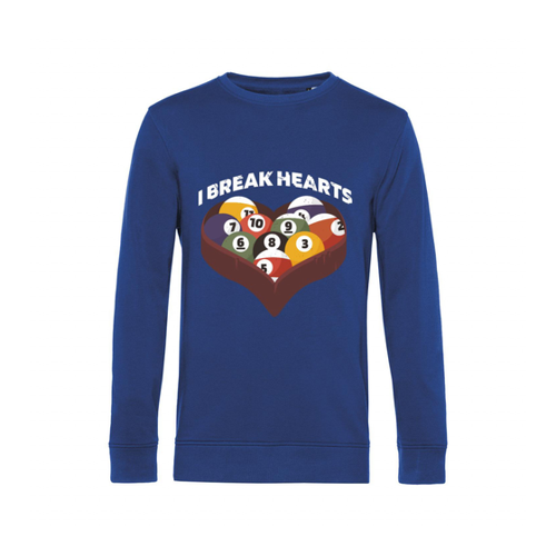 Bild von Nachhaltiges Sweatshirt Herren Billard - I break hearts