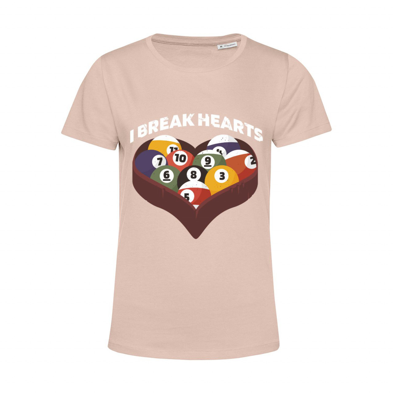 Bild von Nachhaltiges T-Shirt Damen Billard - I break hearts
