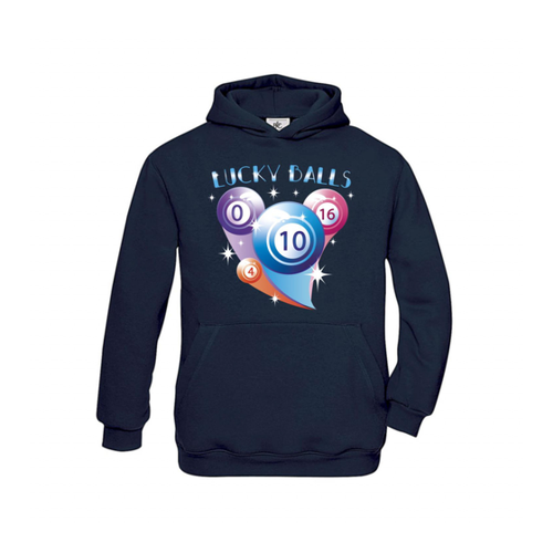 Bild von Hoodie Kinder Billard Lucky Balls – Ein Must-Have für junge Billardliebhaber