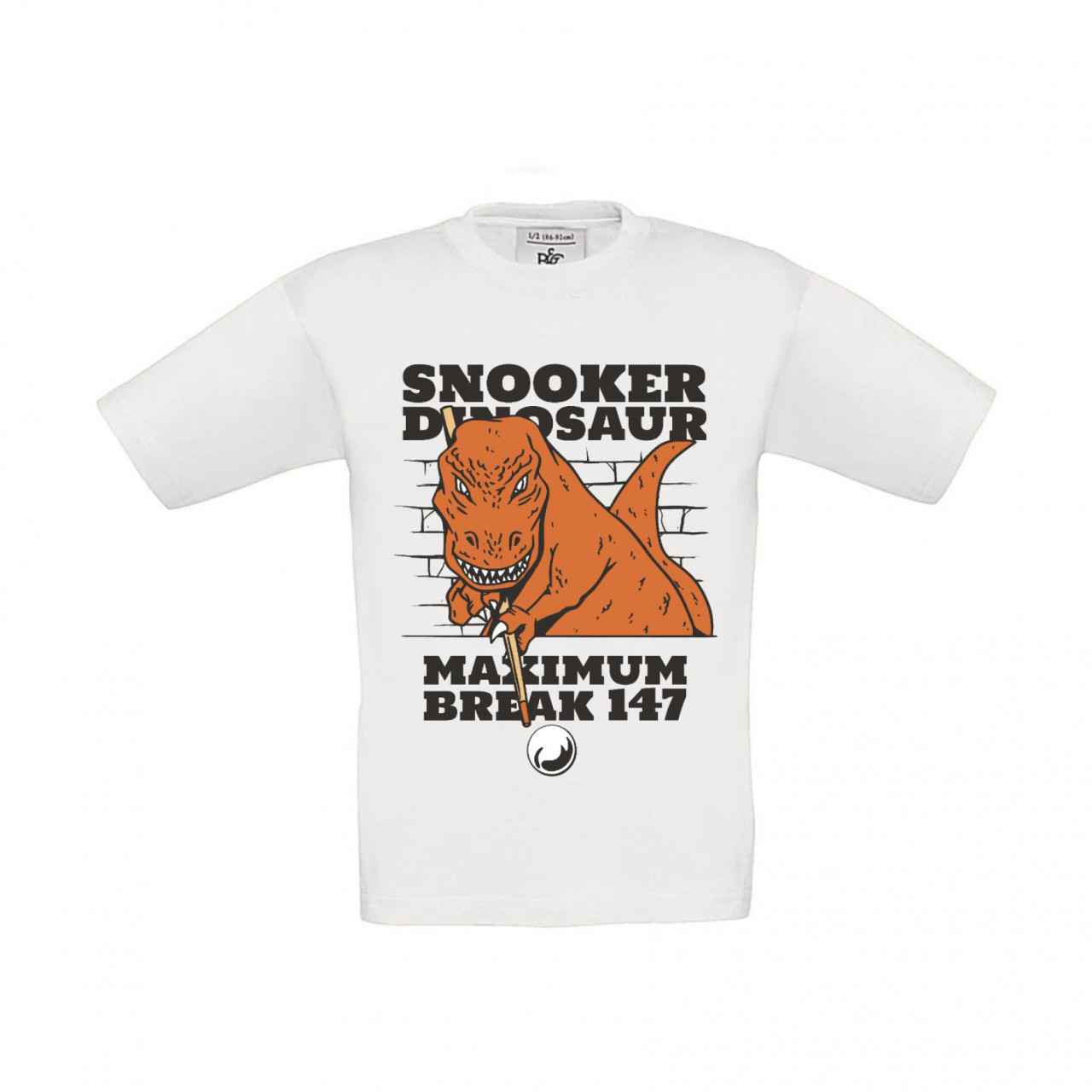 Bild von T-Shirt Kinder Snooker Dinosaurier