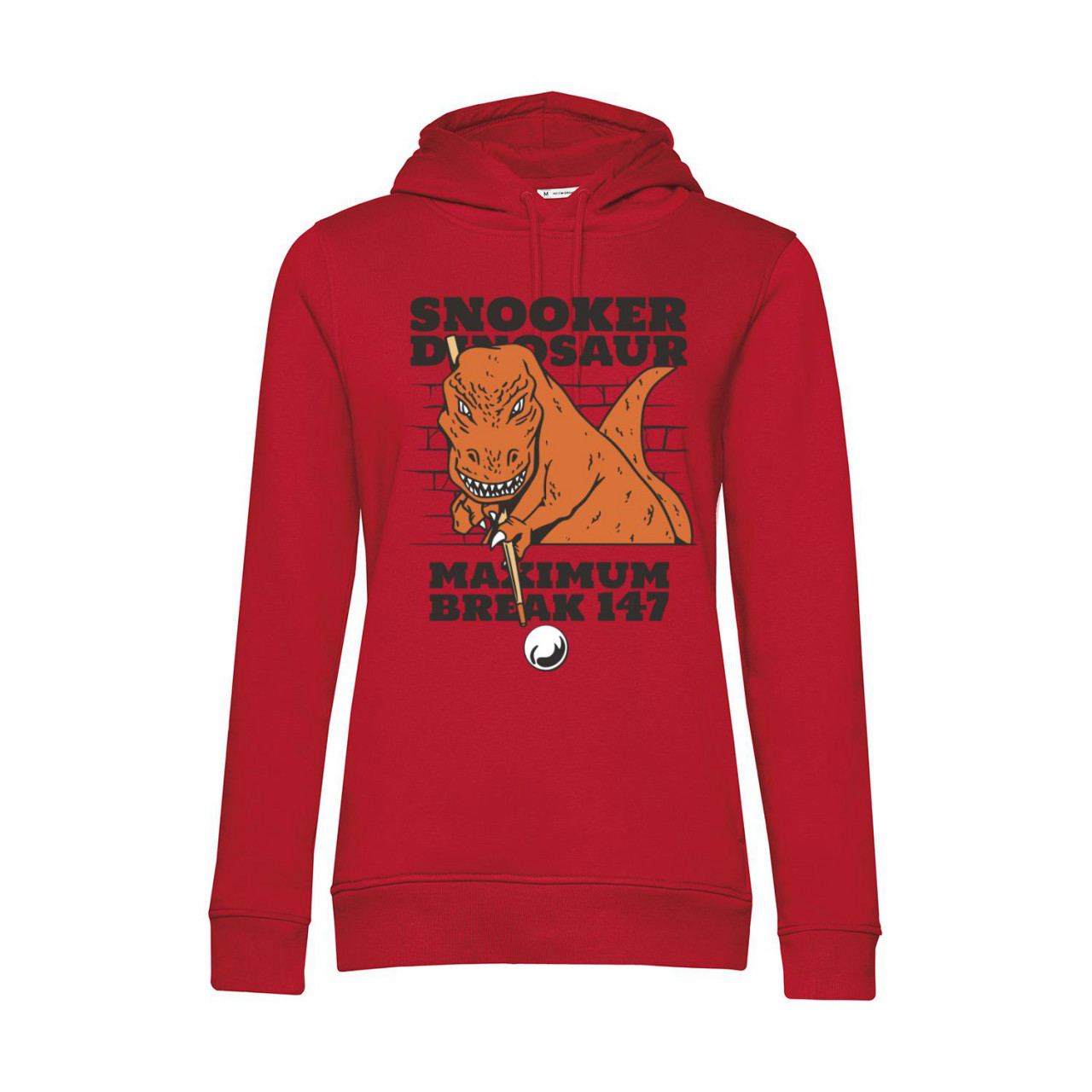 Bild von Nachhaltiger Hoodie Damen Snooker Dinosaurier