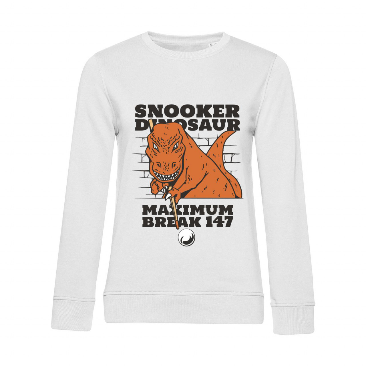 Bild von Nachhaltiges Sweatshirt Damen Snooker Dinosaurier