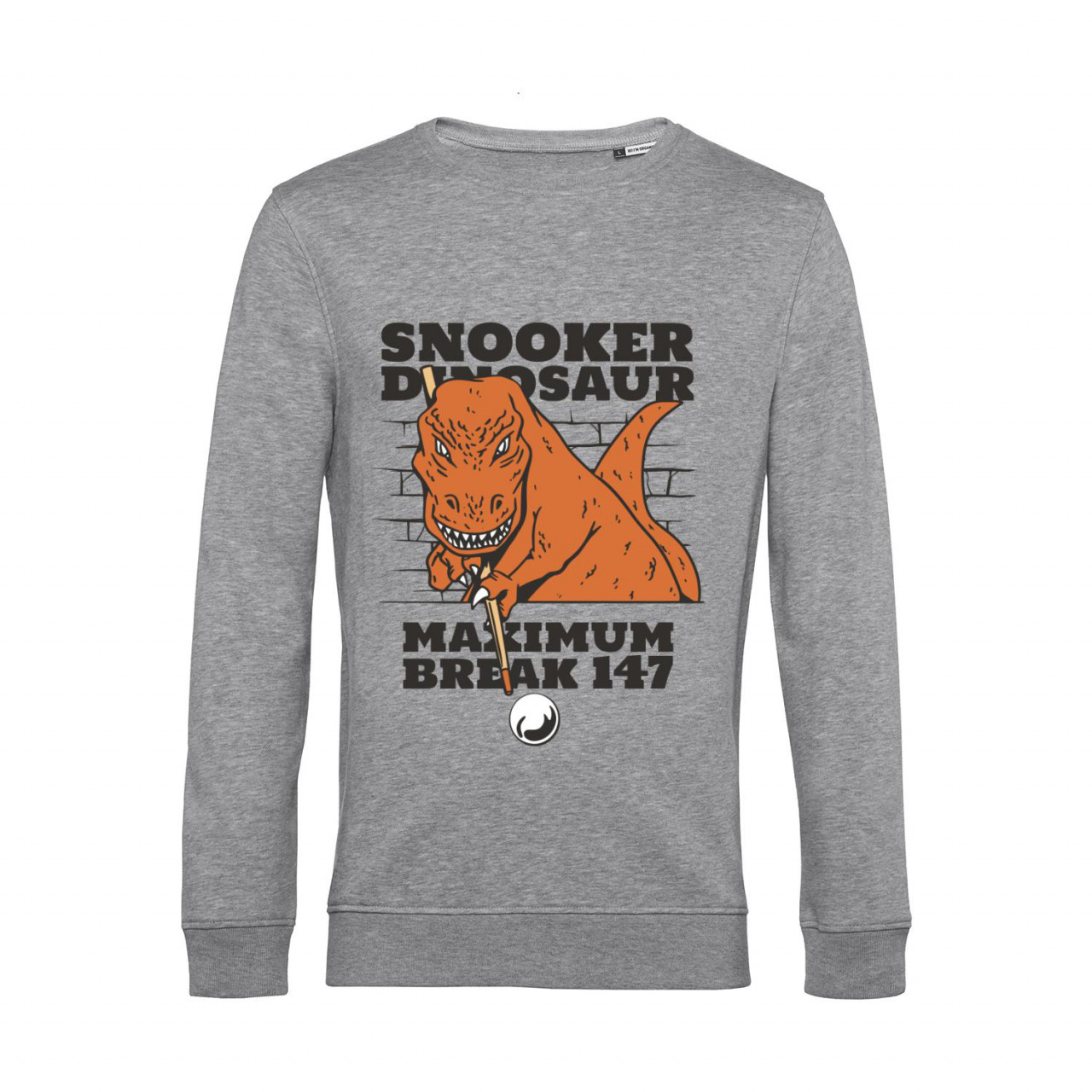 Bild von Nachhaltiges Sweatshirt Herren Snooker Dinosaurier