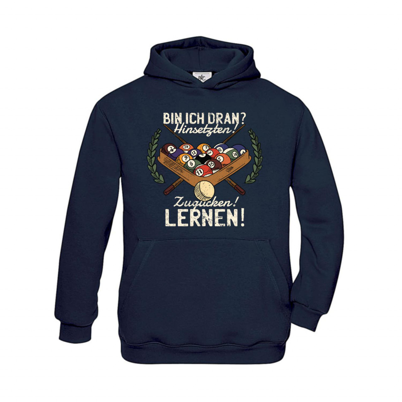 Bild von Hoodie Kinder Billard - Bin ich dran