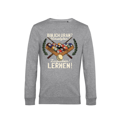 Bild von Nachhaltiges Sweatshirt Herren Billard - Bin ich dran
