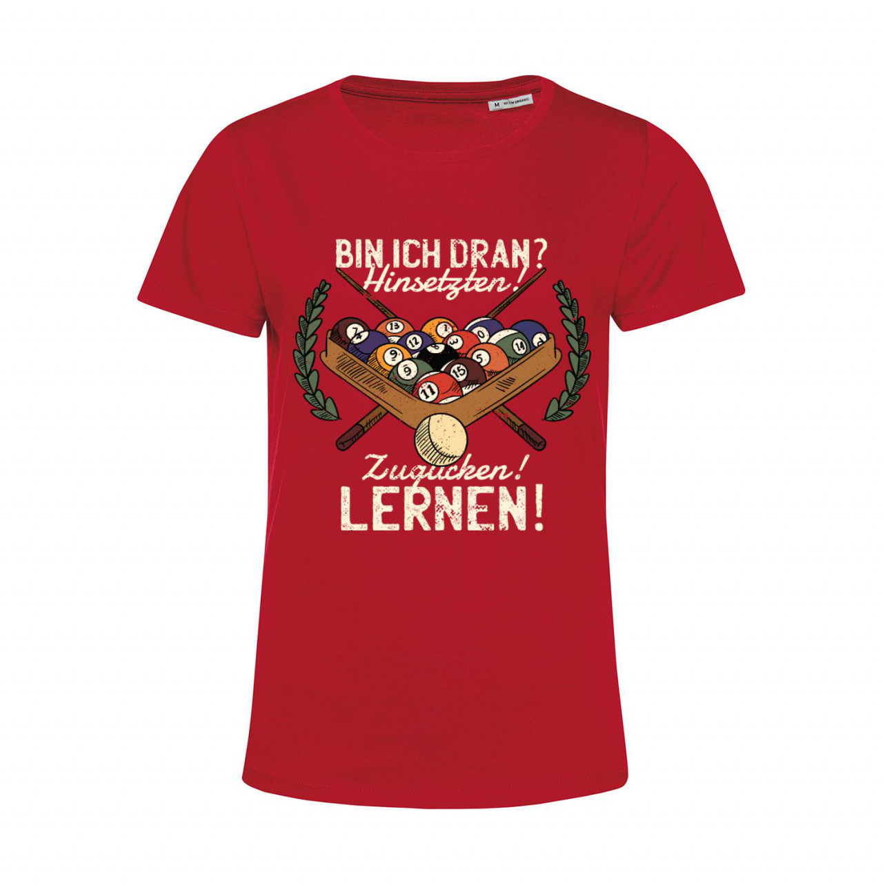 Bild von Nachhaltiges T-Shirt Damen Billard - Bin ich dran