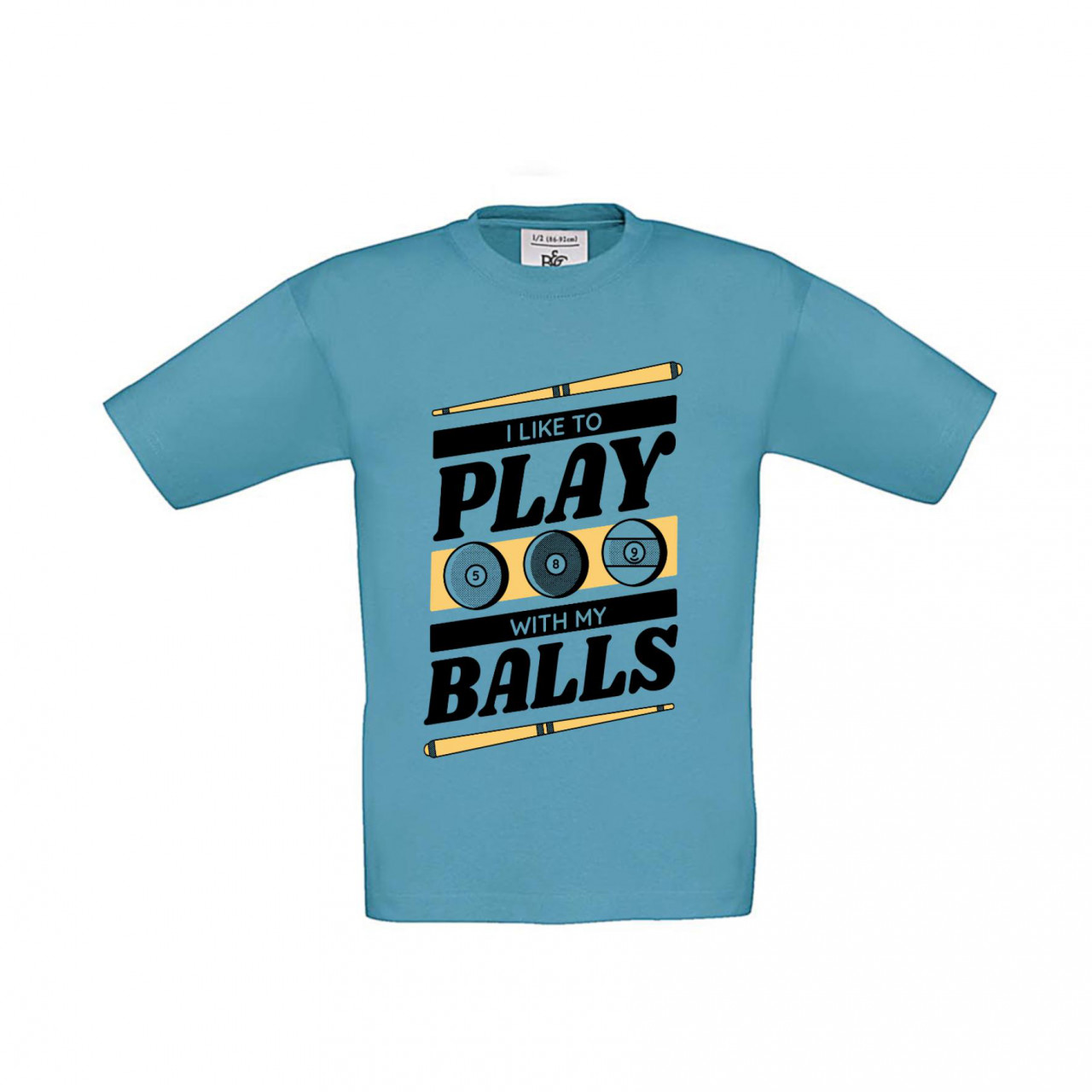 Bild von T-Shirt Kinder Billard - I like to play with my balls