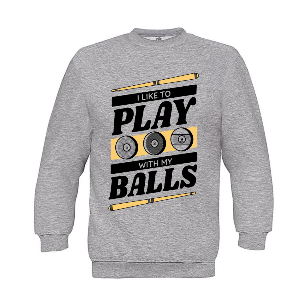 Bild von Sweatshirt Kinder Billard - I like to play with my balls