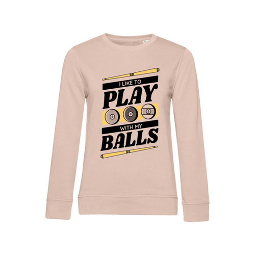 Bild von Nachhaltiges Sweatshirt für Damen: Billard - I like to play with my balls