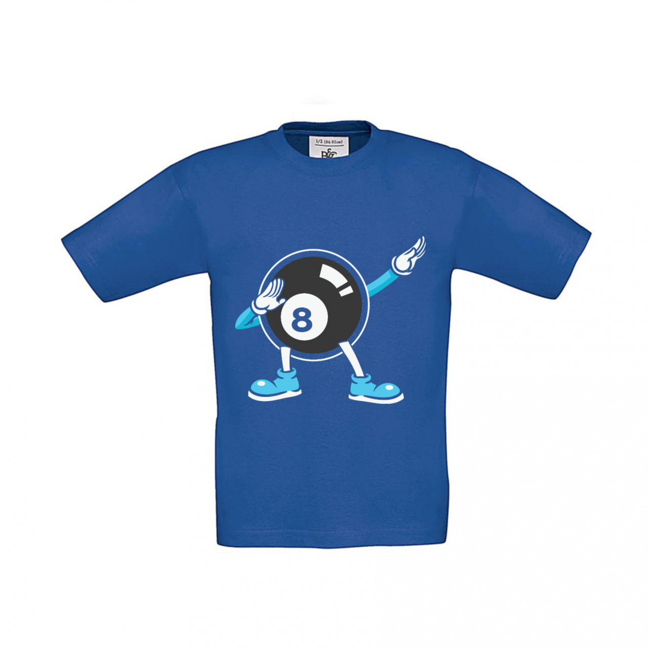 Bild von T-Shirt Kinder Billard - schwarze Acht Dab