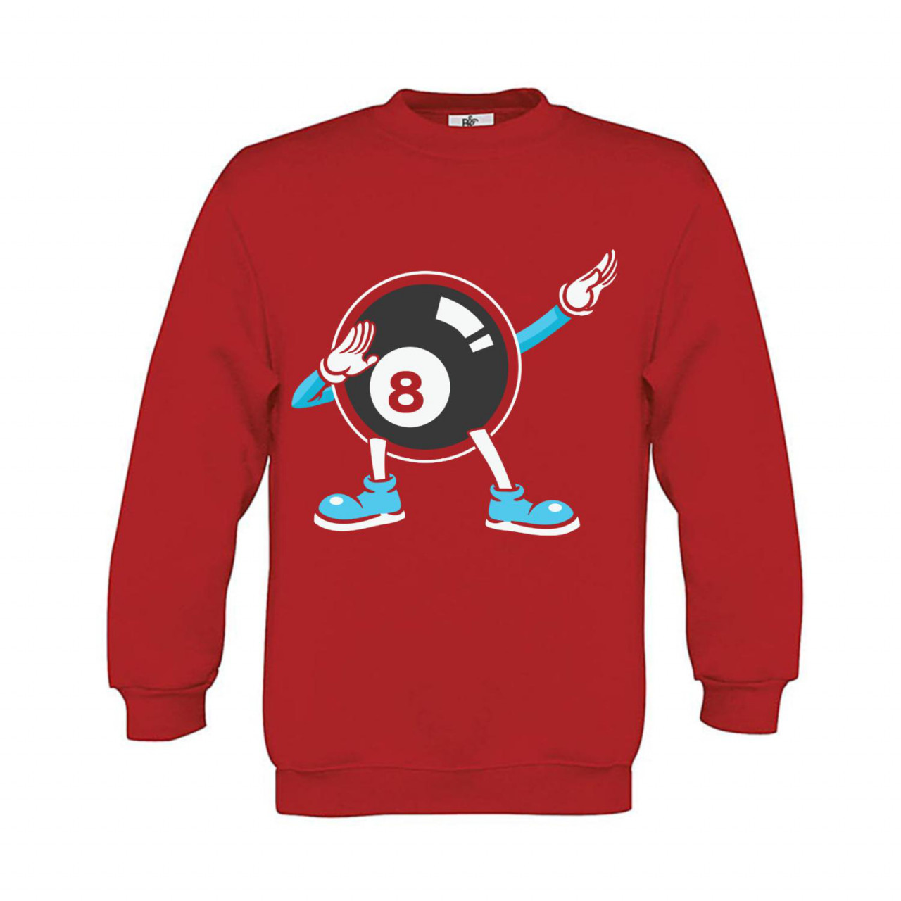 Bild von Sweatshirt Kinder Billard - schwarze Acht Dab