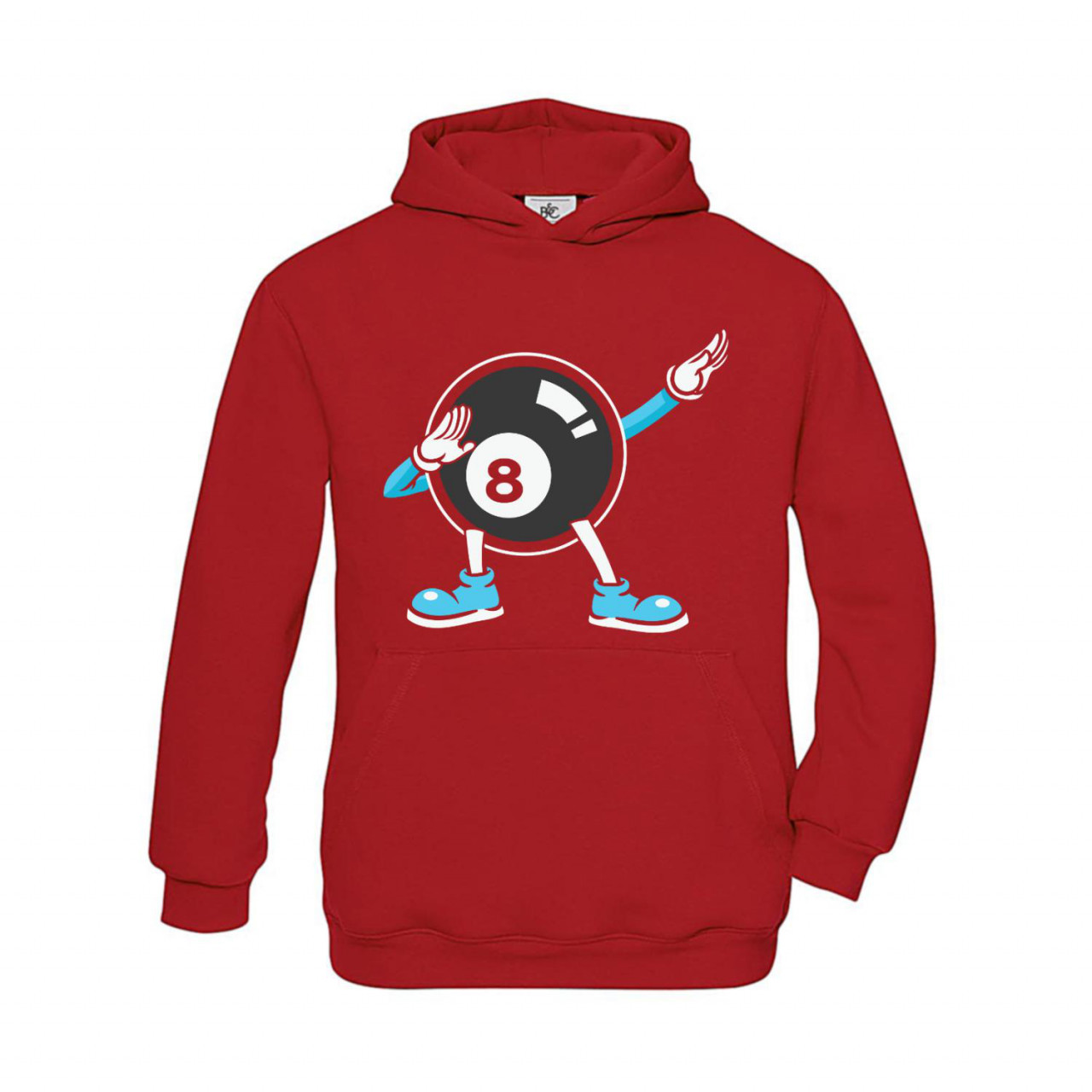Bild von Hoodie Kinder Billard - schwarze Acht Dab