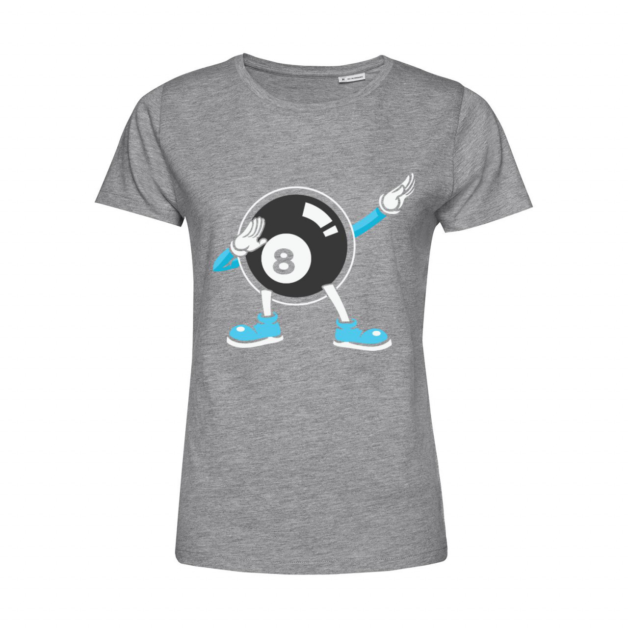 Bild von Nachhaltiges T-Shirt Damen Billard - schwarze Acht Dab