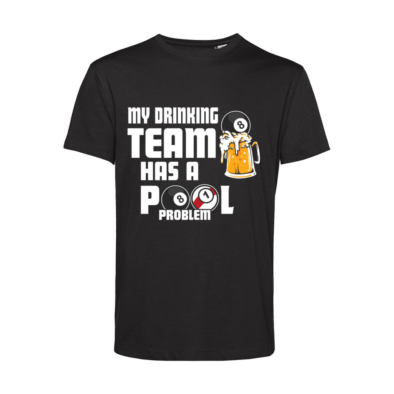 Bild von Nachhaltiges T-Shirt Herren Billard - My Drinking Team has a Pool Problem