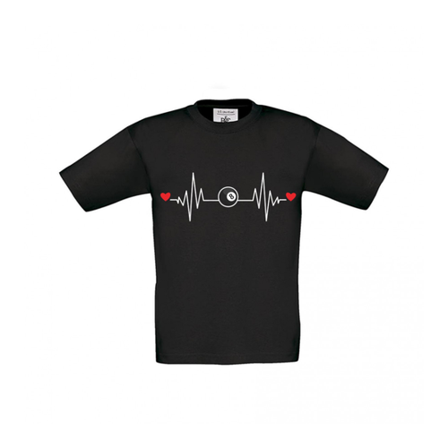 Bild von T-Shirt Kinder Billard - Herzstromkurve
