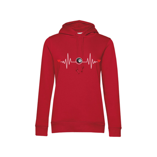 Bild von Nachhaltiger Hoodie Damen Billard - Herzstromkurve