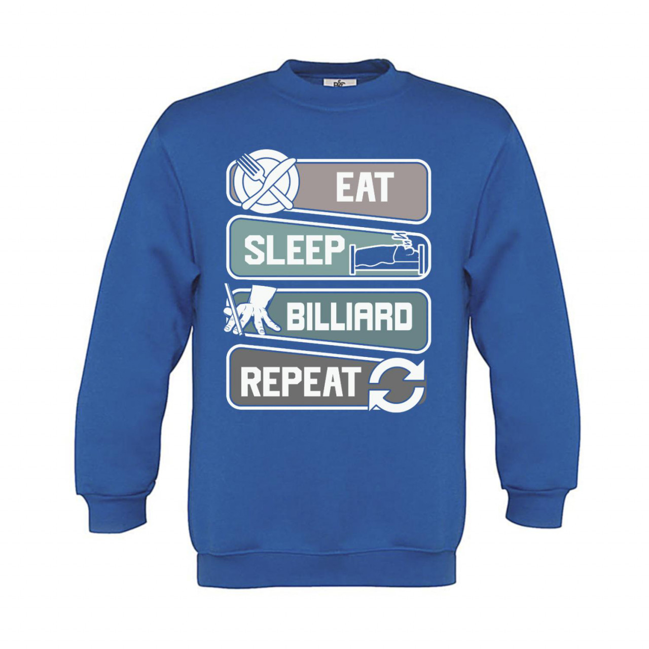 Bild von Sweatshirt Kinder Eat Sleep Billiard Repeat