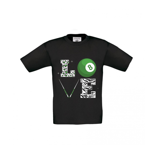 Bild von T-Shirt Kinder Billard Love – Leidenschaft für kleine Billardspieler
