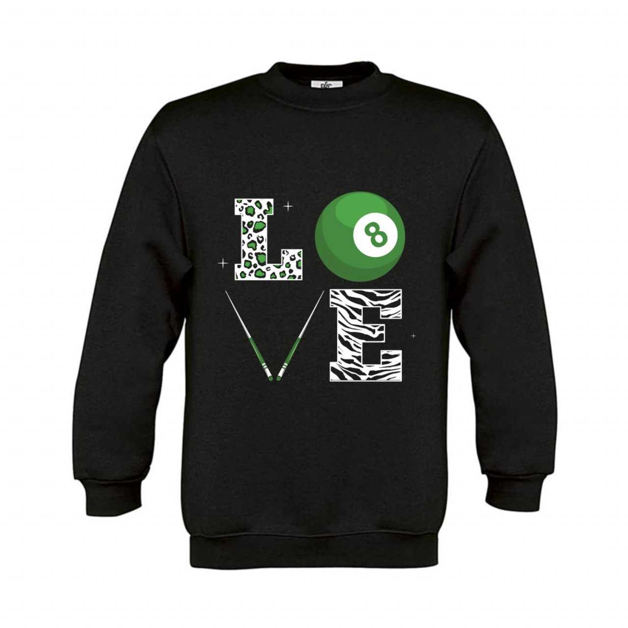 Bild von Sweatshirt Kinder Billard Love