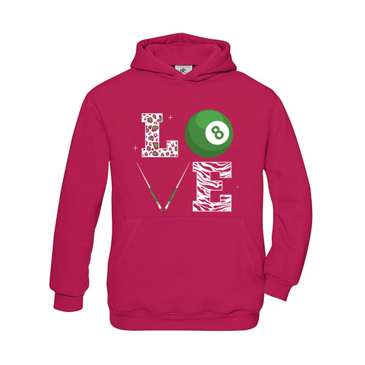 Bild von Hoodie Kinder Billard Love