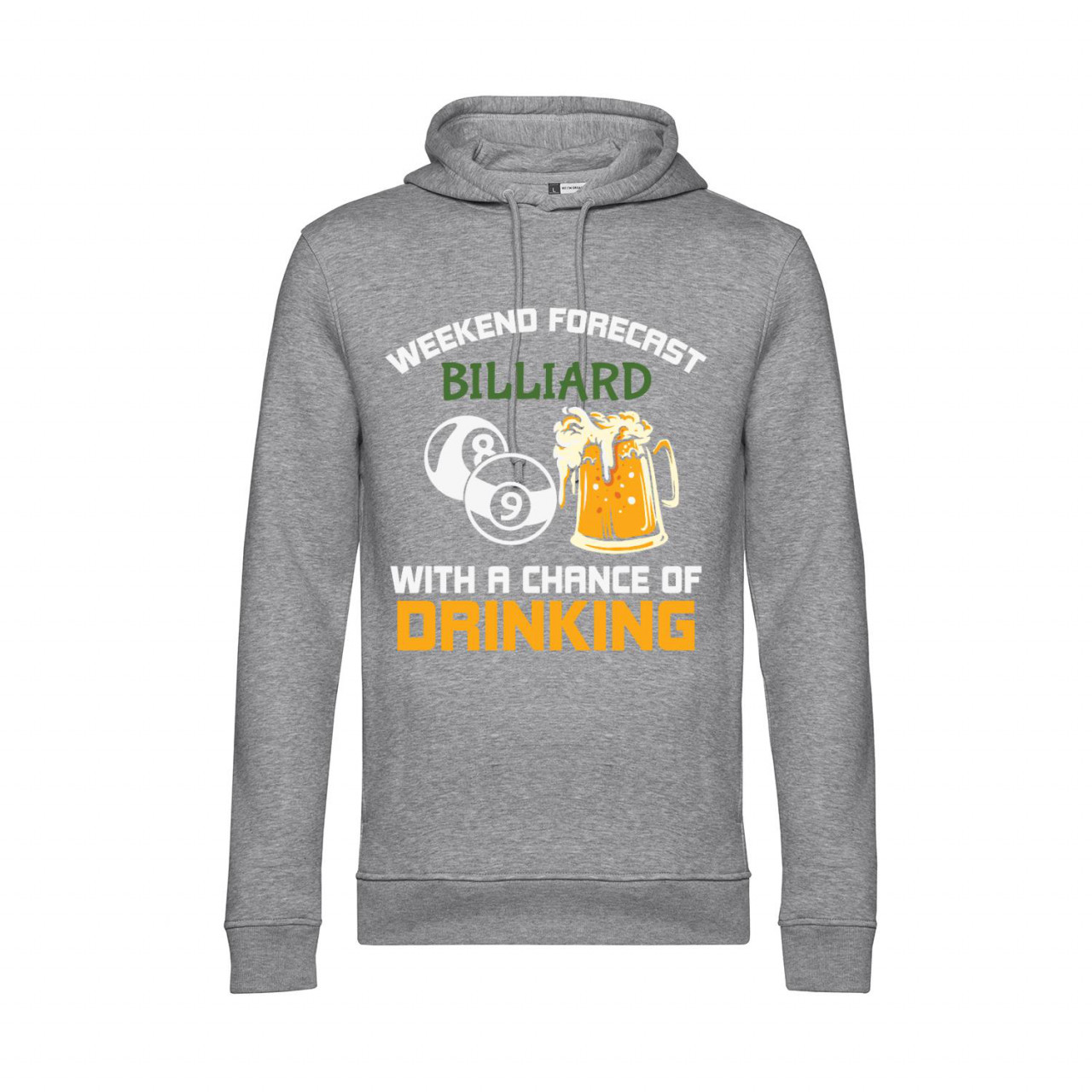 Bild von Nachhaltiger Hoodie Herren Billard Weekend Forecast