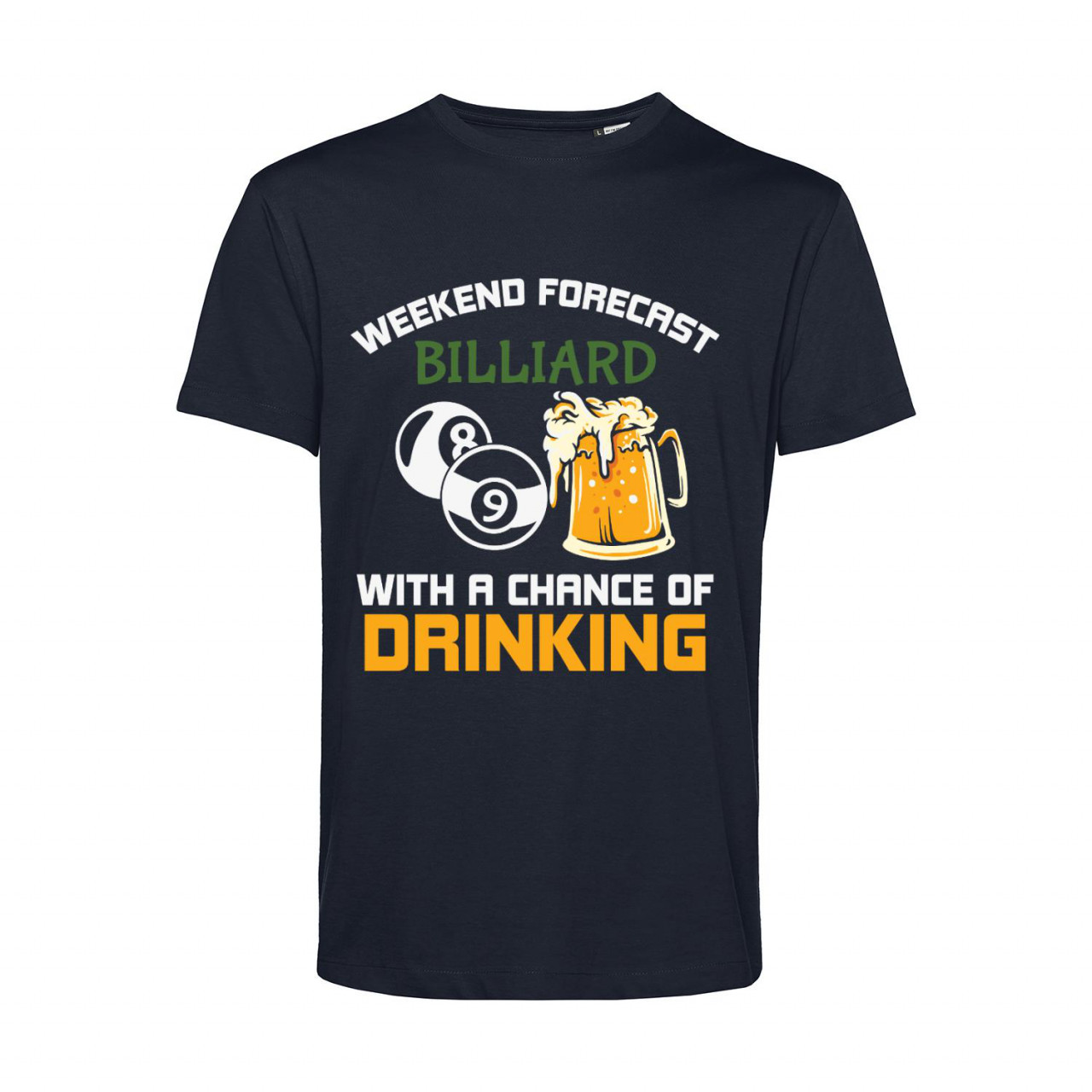 Bild von Nachhaltiges T-Shirt Herren Billard Weekend Forecast
