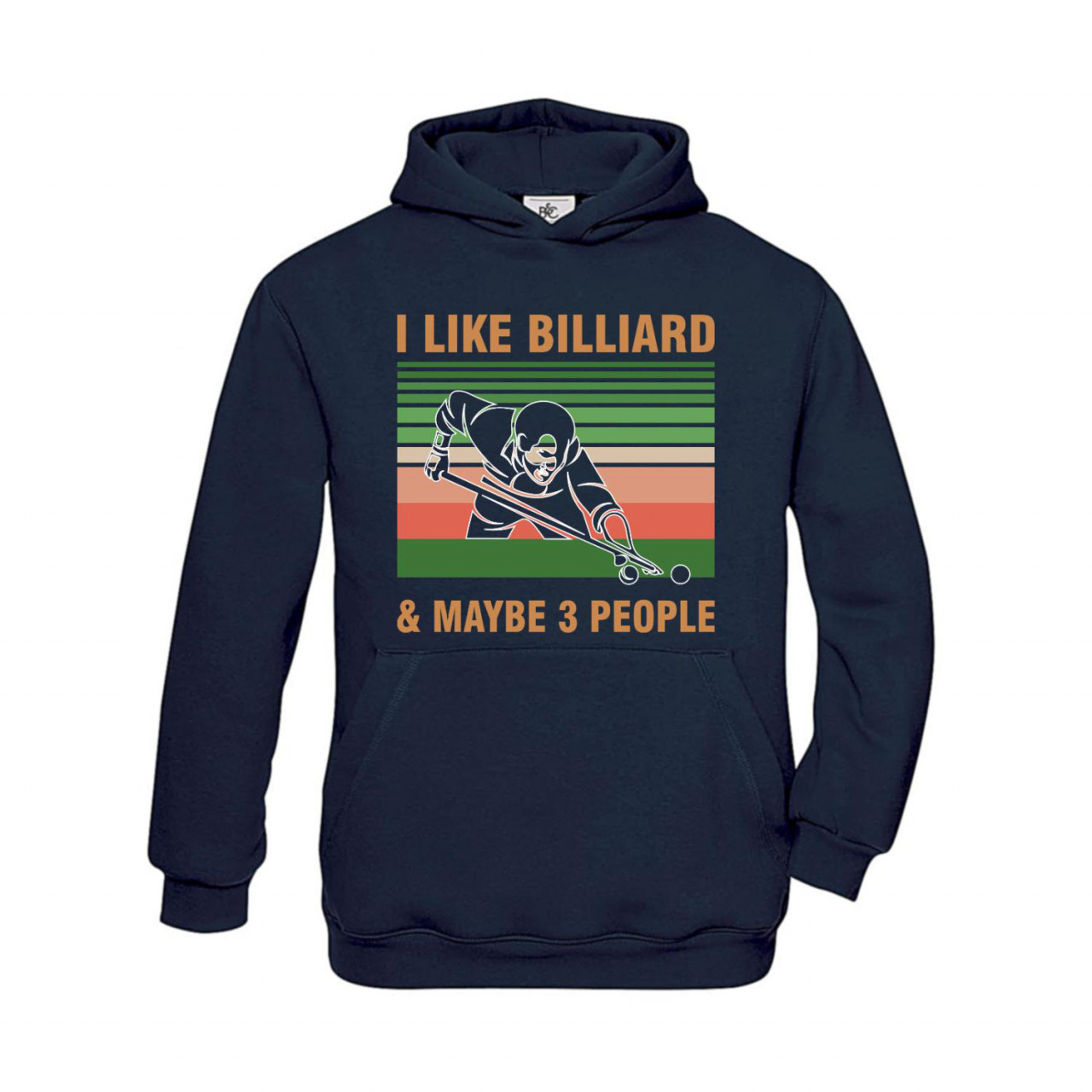 Bild von Hoodie Kinder Billard I like Billiard and maybe 3 People
