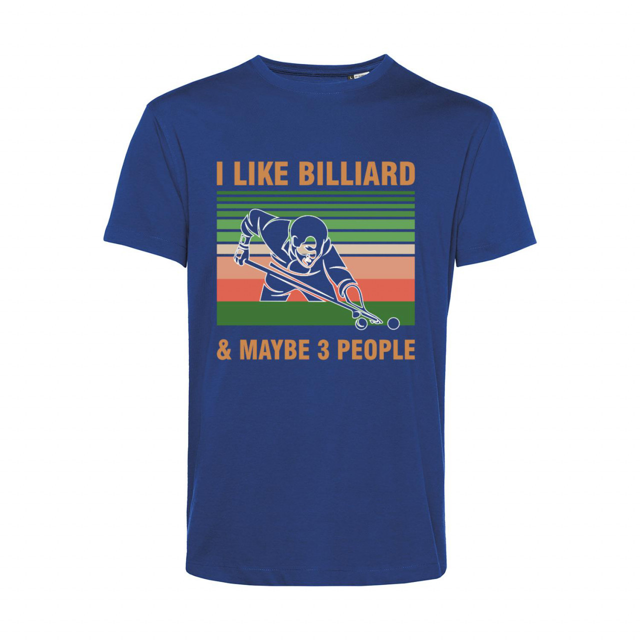 Bild von Nachhaltiges T-Shirt Herren Billard I like Billiard and maybe 3 People