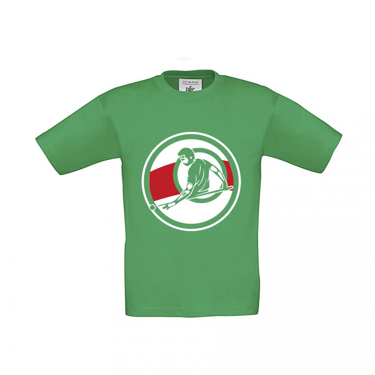 Bild von T-Shirt Kinder Billard Spiel hinter dem Rücken