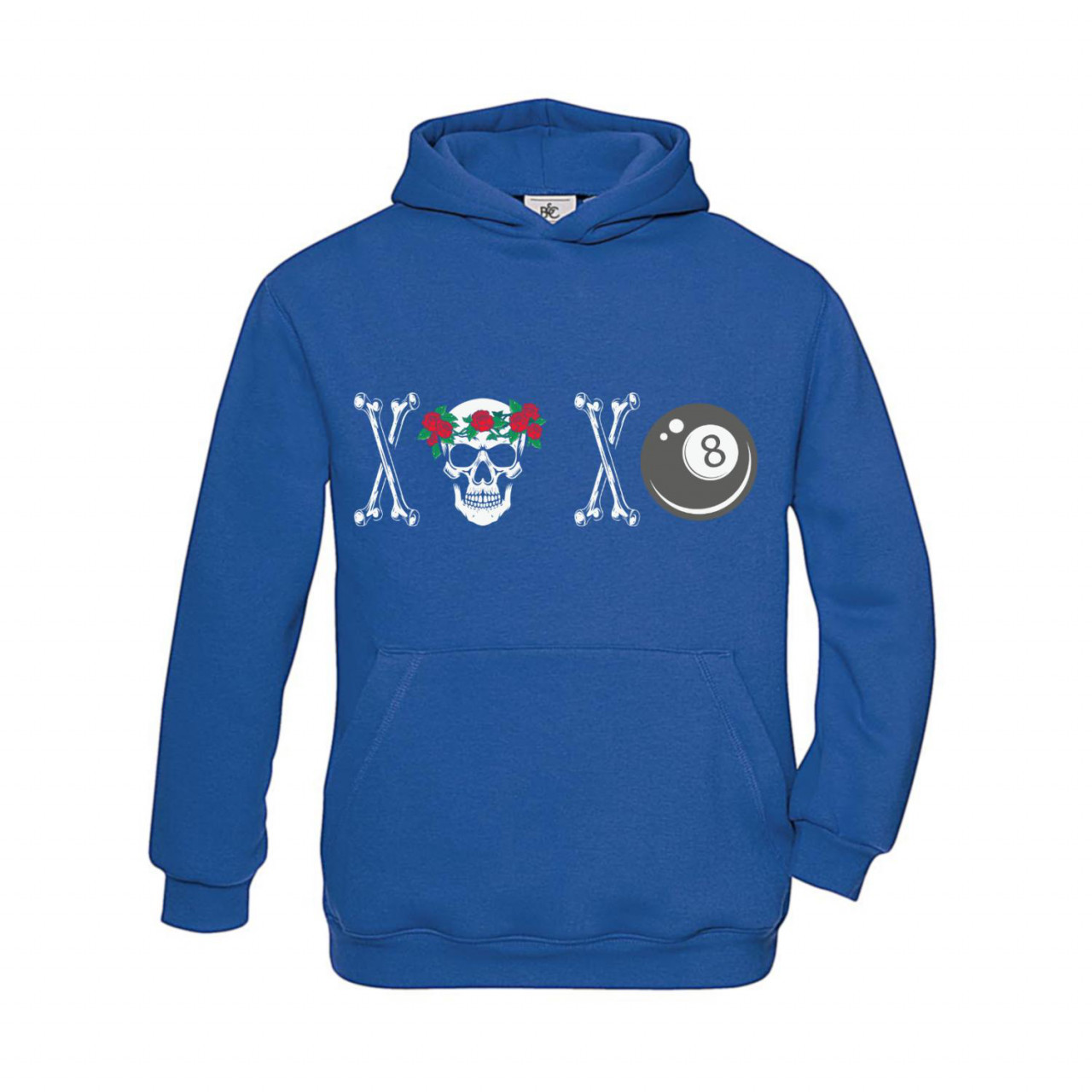 Bild von Hoodie Kinder Billard Skelett