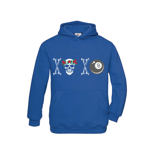 Bild von Hoodie Kinder Billard Skelett für kleine Billardliebhaber