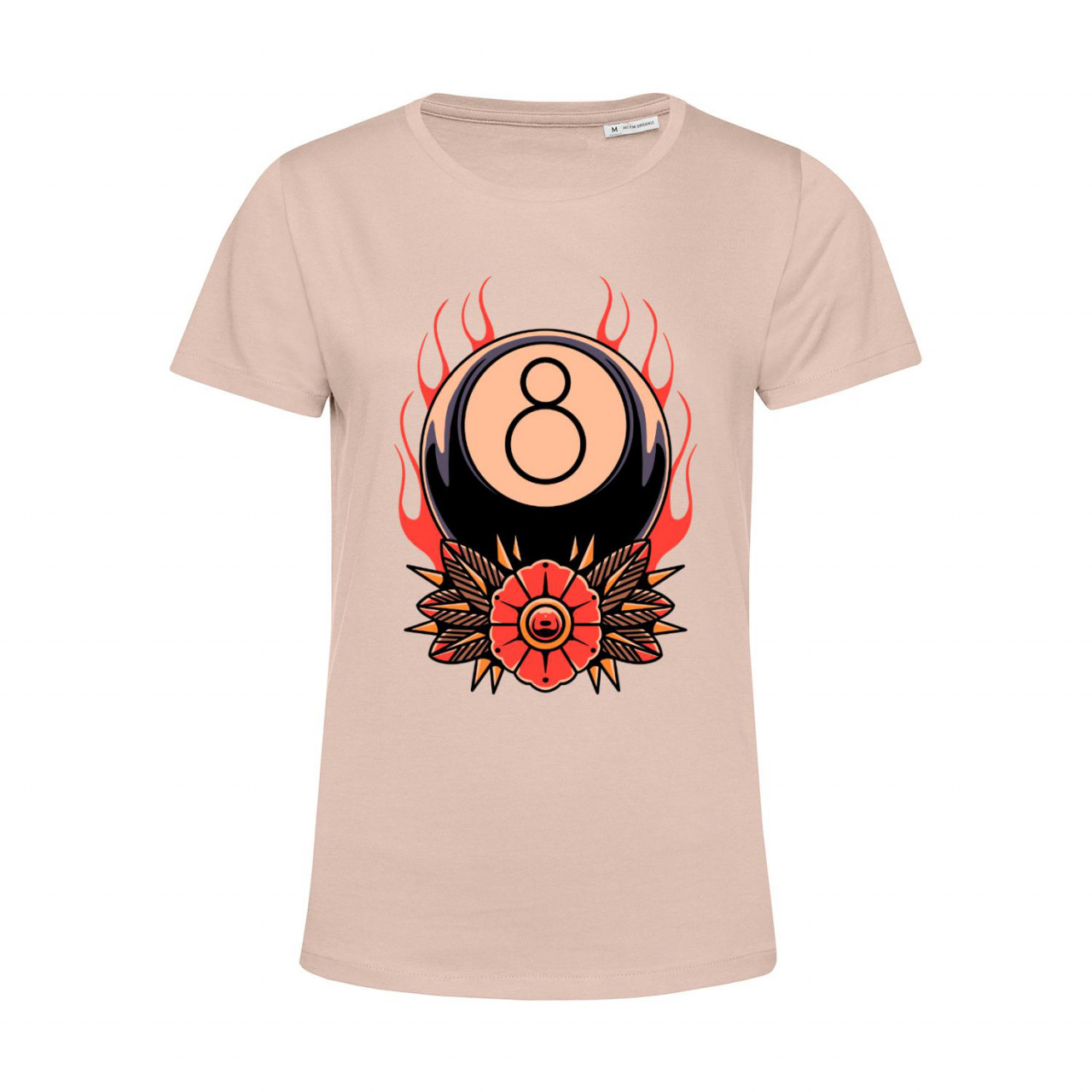 Bild von Nachhaltiges T-Shirt Damen Billard Eight on fire