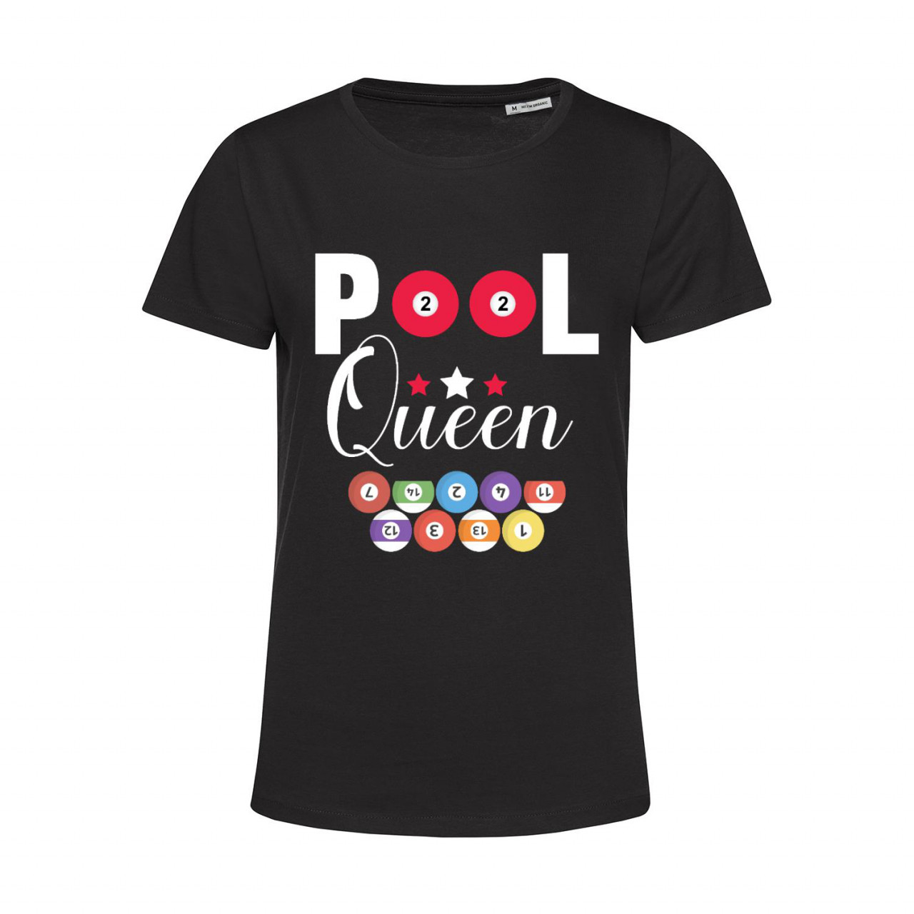 Bild von Nachhaltiges T-Shirt Damen Billard Pool Queen