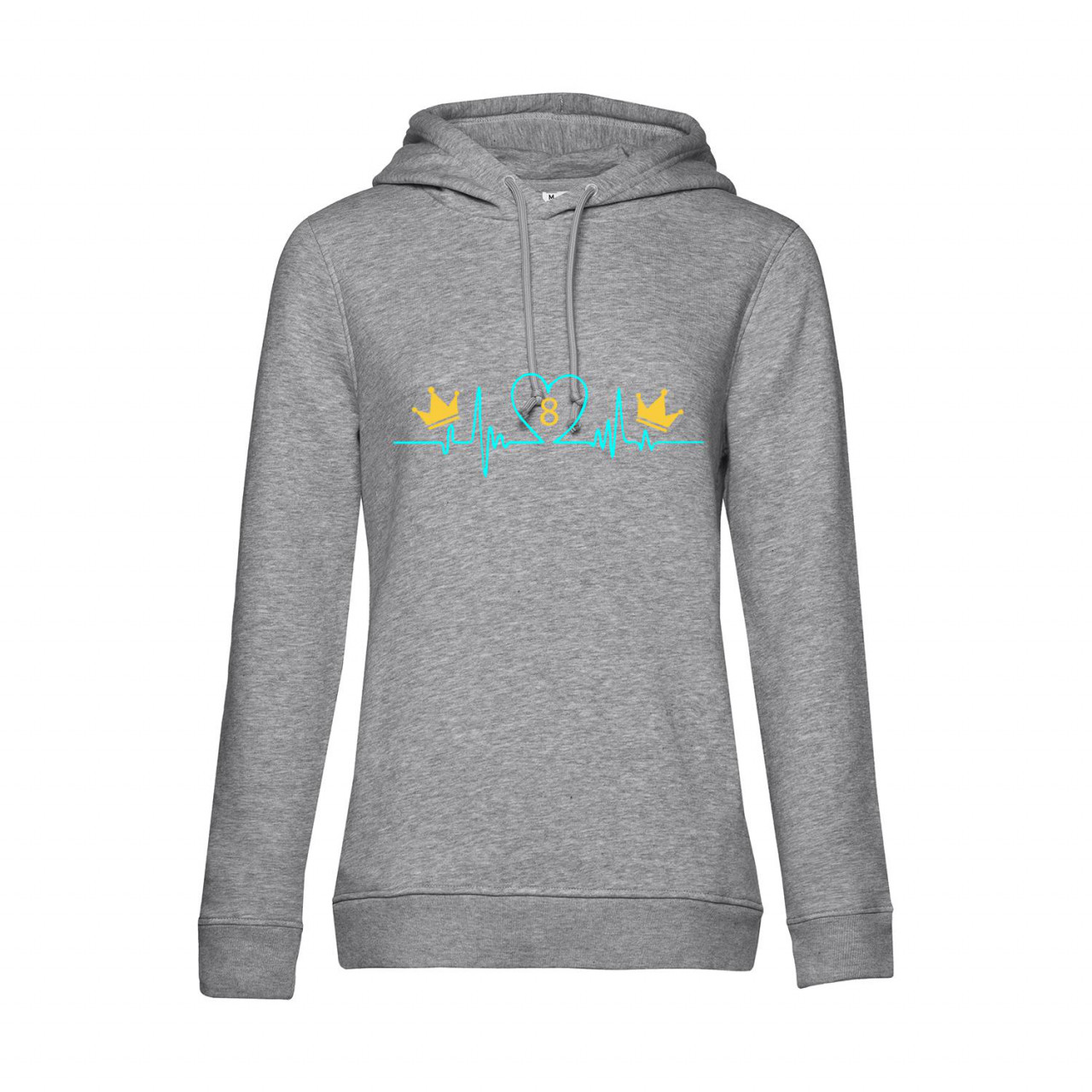 Bild von Nachhaltiger Hoodie Damen Billard Heartbeat Crowns