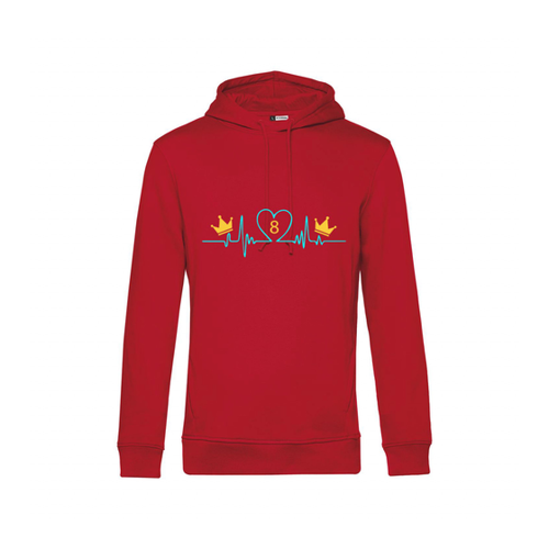 Bild von Nachhaltiger Hoodie für Herren: Billard Heartbeat Crowns