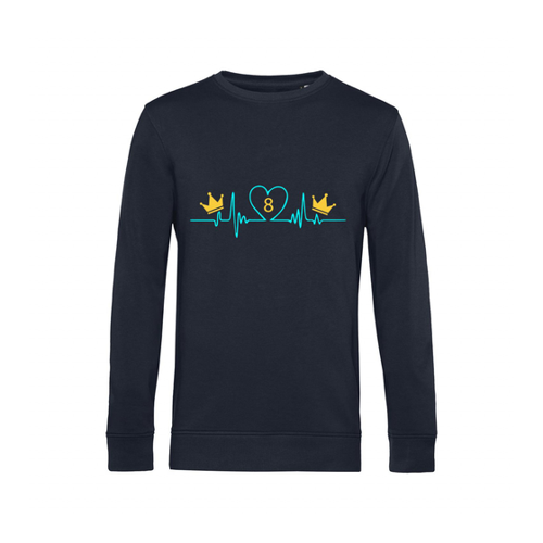 Bild von Nachhaltiges Sweatshirt Herren Billard Heartbeat Crowns