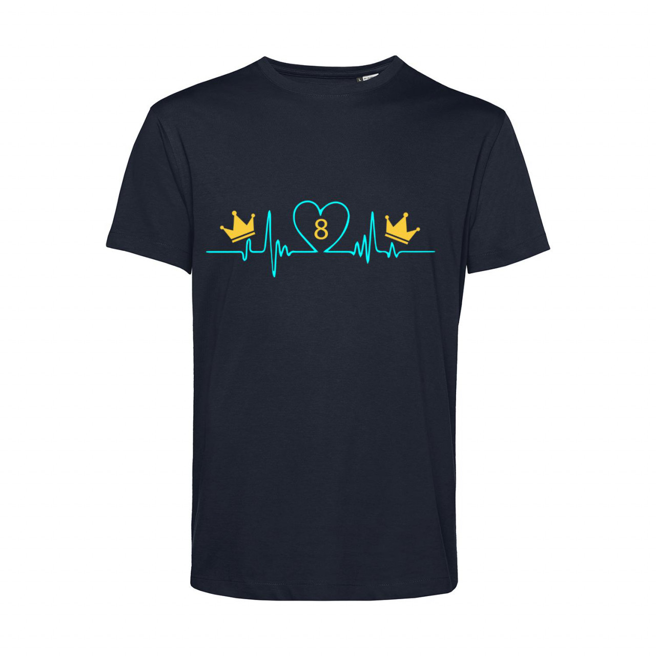 Bild von Nachhaltiges T-Shirt Herren Billard Heartbeat Crowns