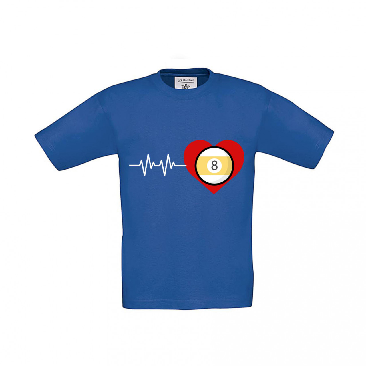Bild von T-Shirt Kinder Billard Heart Beat Pool